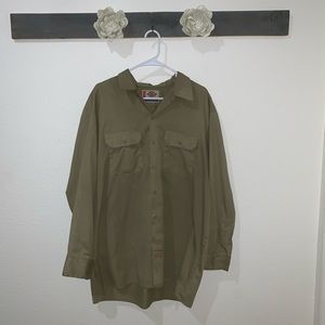 Dickies tan button down